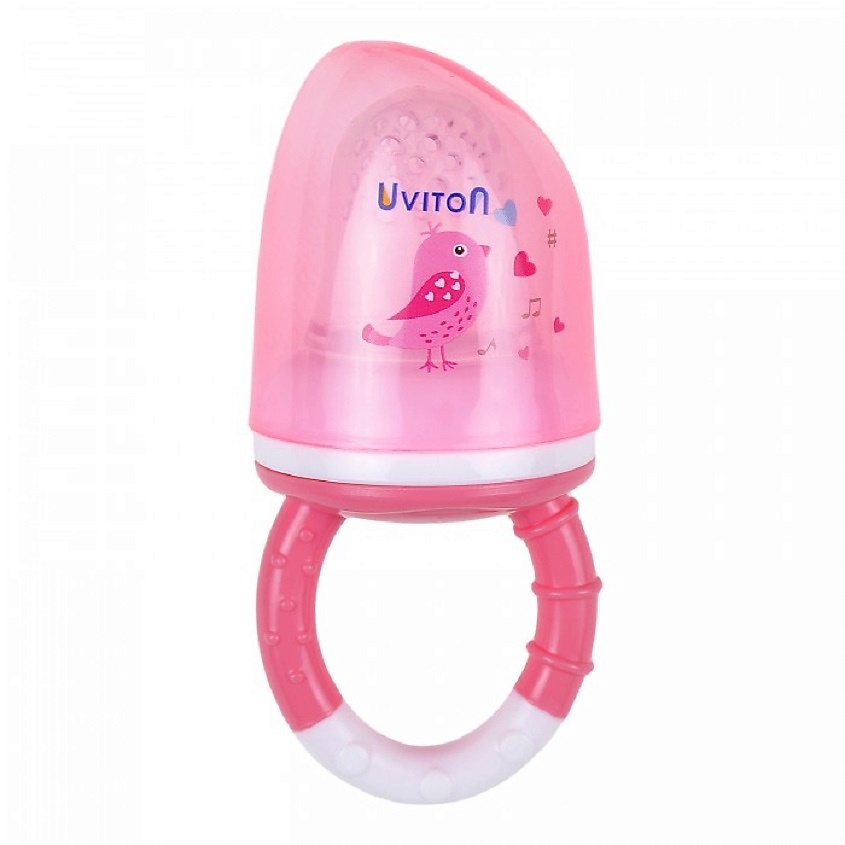 Изображение товара Силиконовый ниблер Uviton для ввода прикорма, розовый