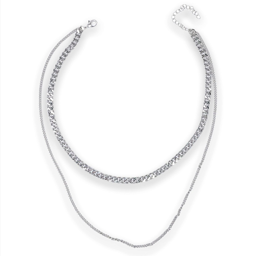 Изображение товара FOROSTINA.K Колье Утонченность, цвет: Серебряный