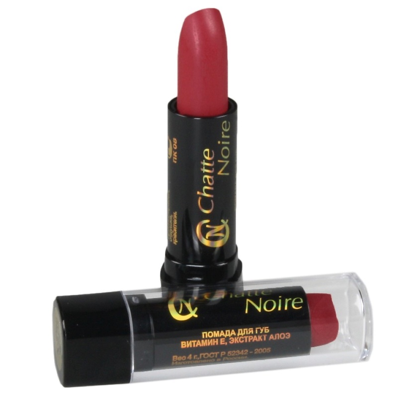 Изображение товара Помада для губ CHATTE NOIRE Red Фуксия эмаль тон К4.05 высокая укрывистость