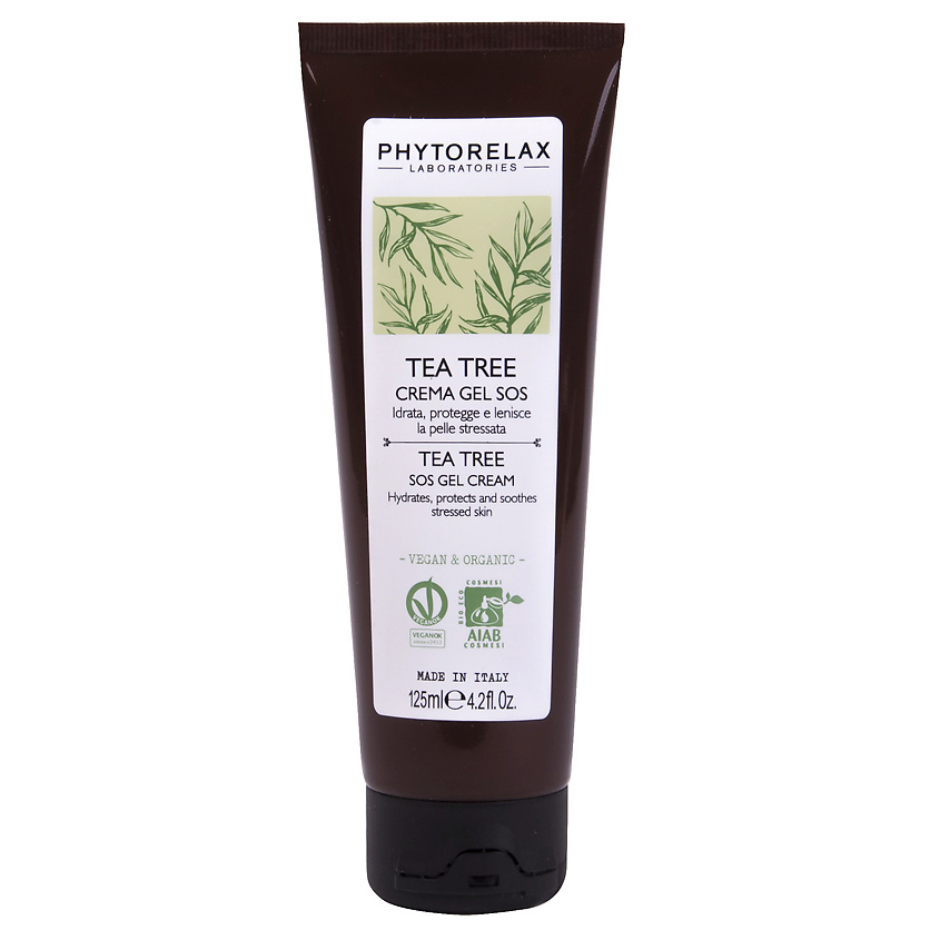 Изображение товара PHYTORELAX Крем для стрессированной кожи успокаивающий и увлажняющий с маслом чайного дерева, 125 мл