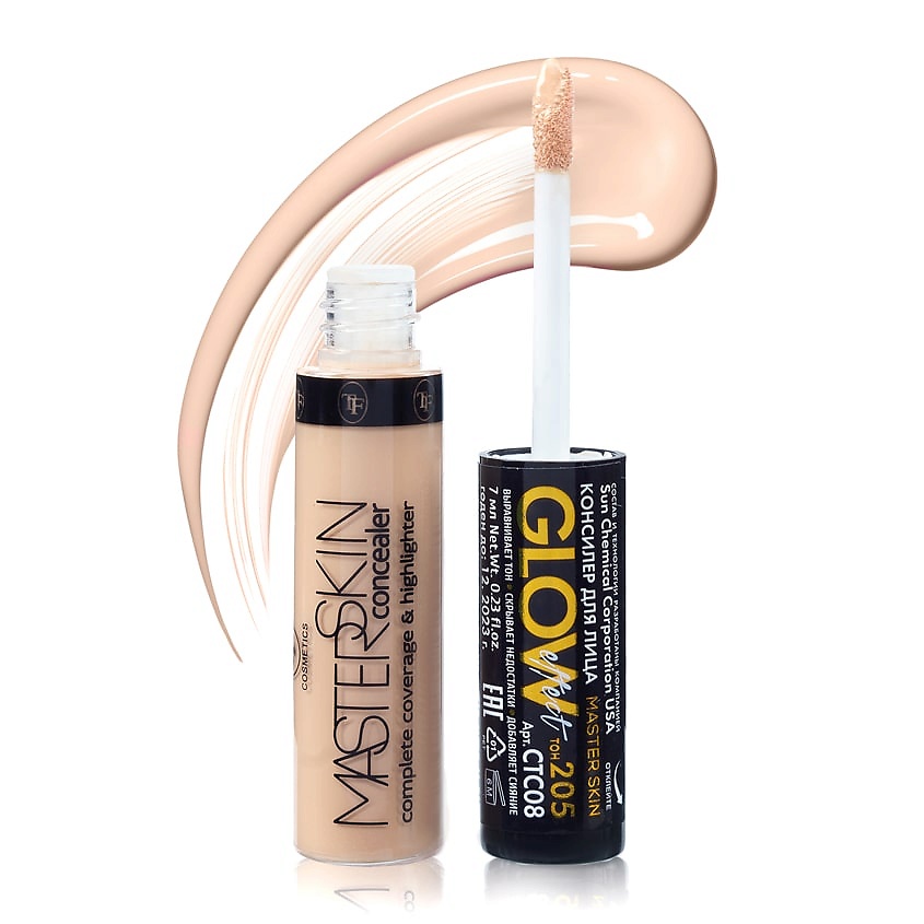 Изображение товара TF Консилер для лица MASTER SKIN Concealer Glow effect, тон 205 медовый беж/honey beige