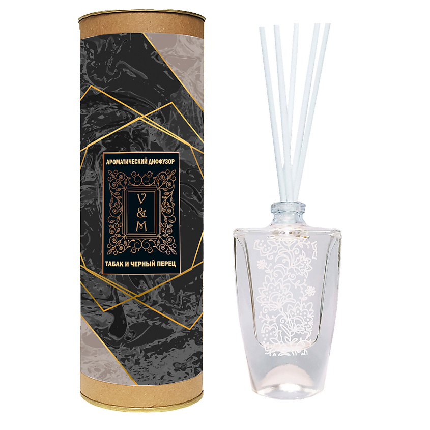 Изображение товара Ароматический диффузор VAN&MUN Табак и черный перец 45 мл стильный интерьерный аксессуар