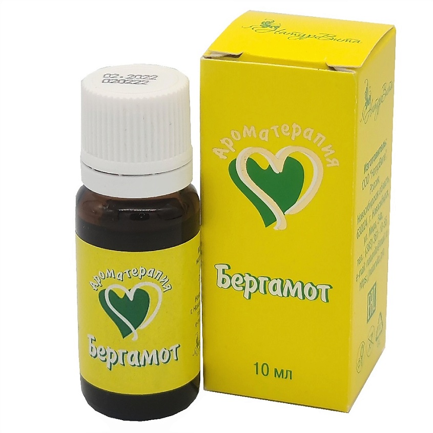 Изображение товара Эфирное масло бергамот NATURVITAROMA 10 мл натуральный для кожи и здоровья