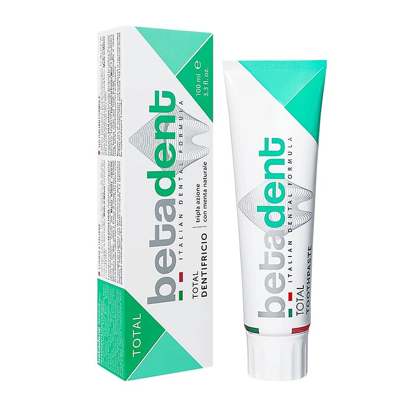 Изображение товара BETADENT Зубная паста тройная защита Total 100 мл освежение итальянской мятой