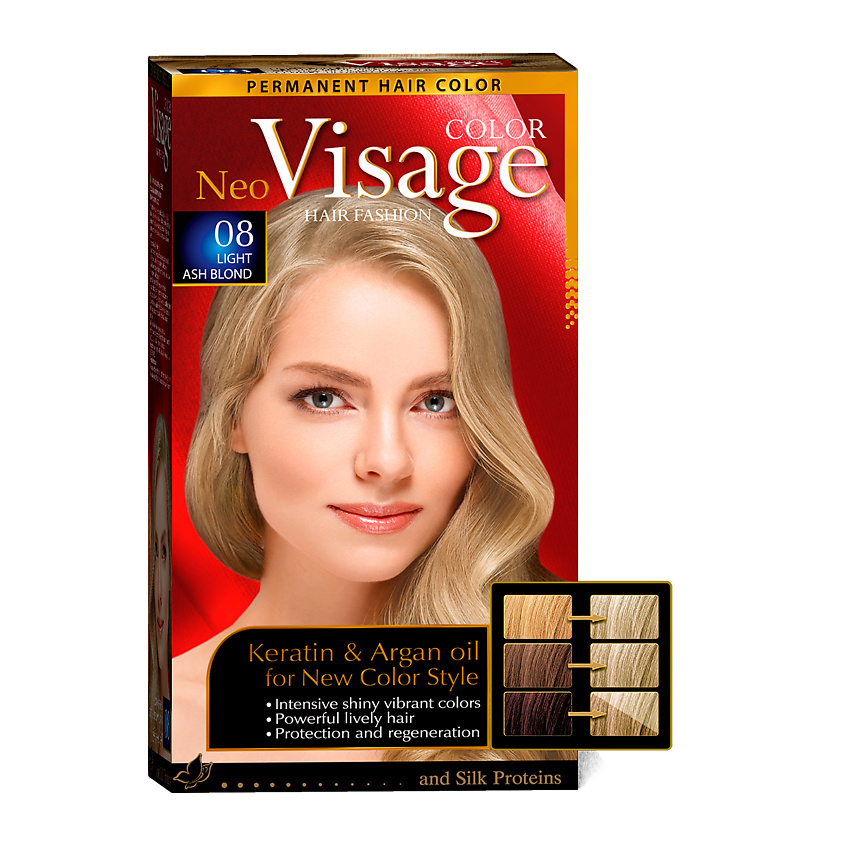 Изображение товара VISAGE COLOR HAIR FASHION Краска для волос Тёмно-пепельно русый и Светло-пепельно русый