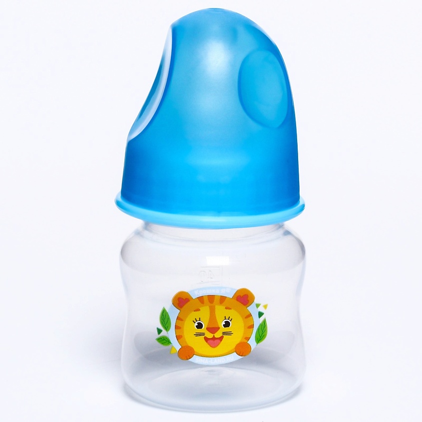 Изображение товара Крошка Я Бутылочка для кормления с соской Тигренок зеленая 160 мл