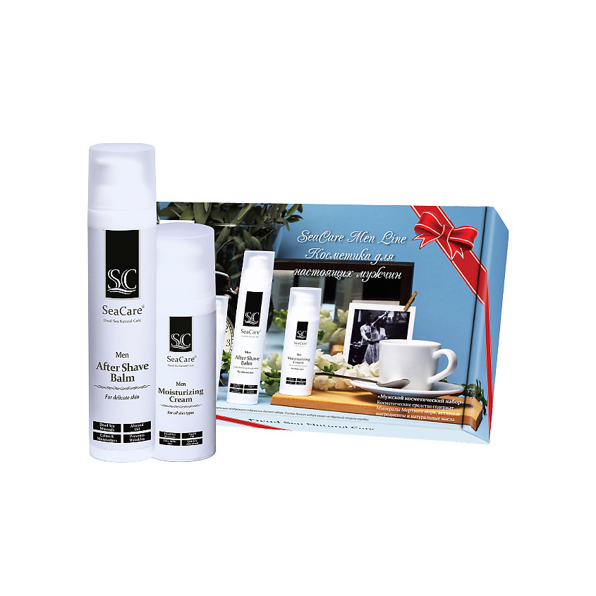 Изображение товара Мужской подарочный набор №2 с омолаживающим кремом и бальзамом после бритья