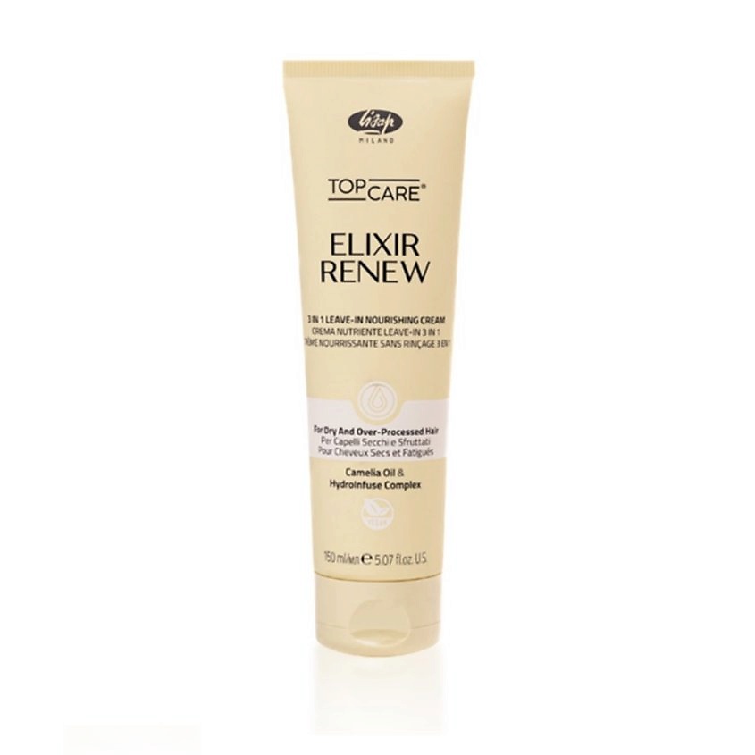 Изображение товара LISAP Несмываемый увлажняющий, восстанавливающий крем для сухих и поврежденных волос, 150 мл