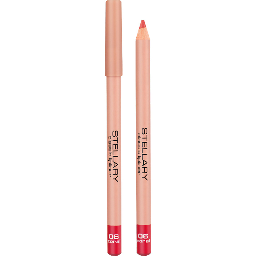 Изображение товара STELLARY Карандаш для губ Lipliner, № 06 Coral, 1,35 г