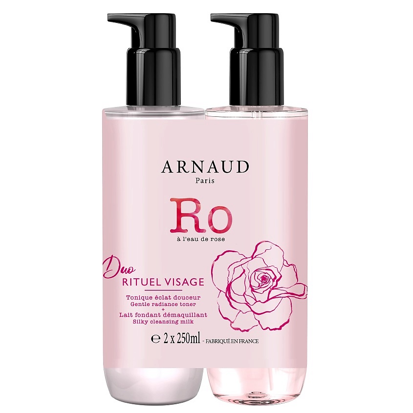 Изображение товара ARNAUD PARIS Набор для лица Duo Gentle Radiance Toner & Silky Cleansing Milk Rituel Visage, 2*250 мл