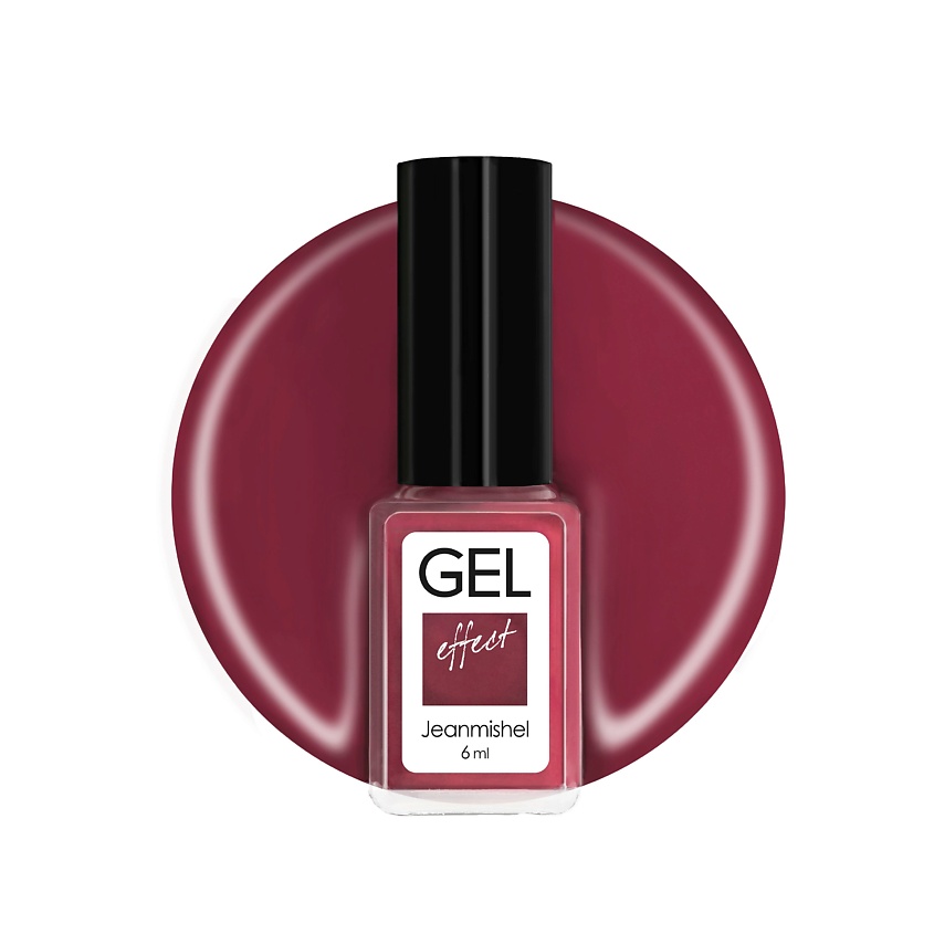 Изображение товара JEANMISHEL Лак для ногтей GEL effect, малиновый, 6мл, тон 357