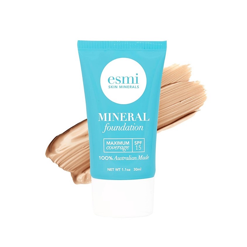 Изображение товара ESMI SKIN MINERALS Тональная основа минеральная Максимальное покрытие Liquid Mineral Foundation, оттенок 2-3, 30 мл