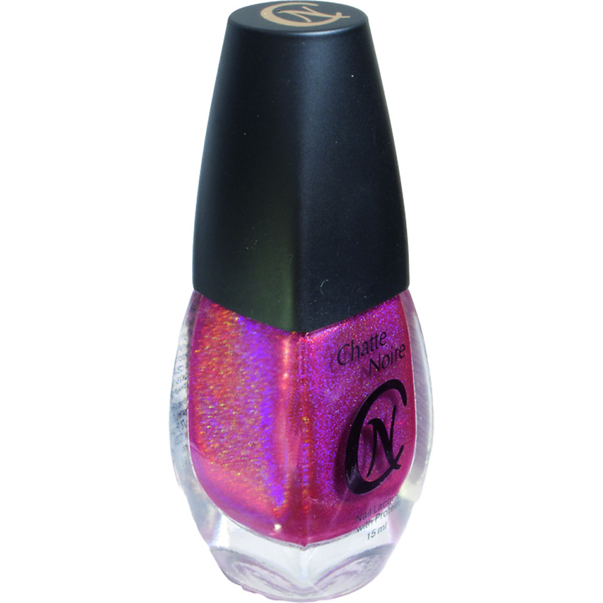 Изображение товара CHATTE NOIRE Лак для ногтей Радуга, тон 707 сиреневый голографический, 15 цвет