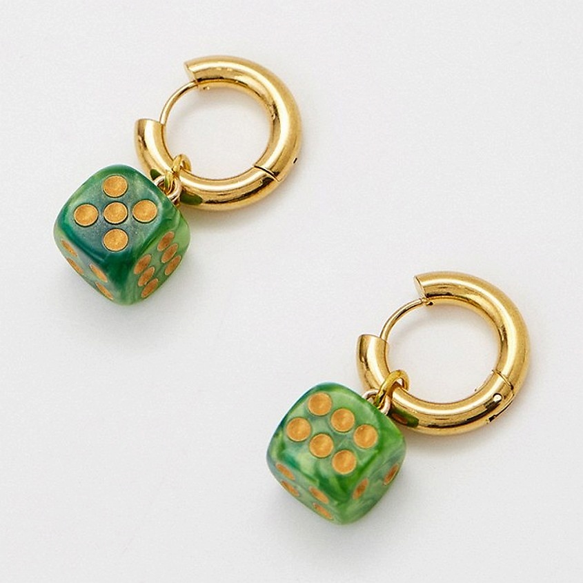 Изображение товара PABUR Серьги CUBE BLUE, цвет: Серебряный, размер: 0