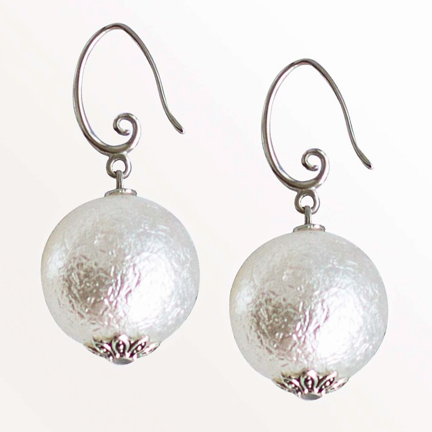 Изображение товара KOSHIKA Серьги с крупным жемчугом, цвет: Белый