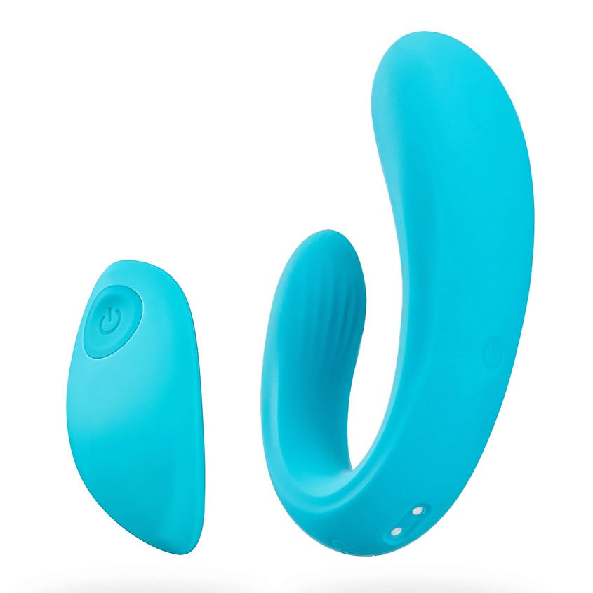 Изображение товара MISTER GENTLE Aqua - вибратор для женщин с пультом для клитора и точки G, Компактный но мощный, двузонный, с пультом дистанционного управления