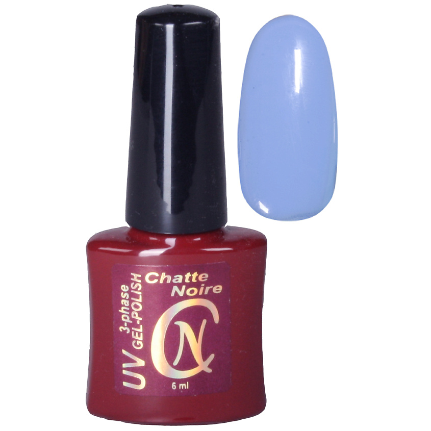 Изображение товара CHATTE NOIRE Гель-лак для ногтей Lilac, тон 1021 голубой с сиреневым