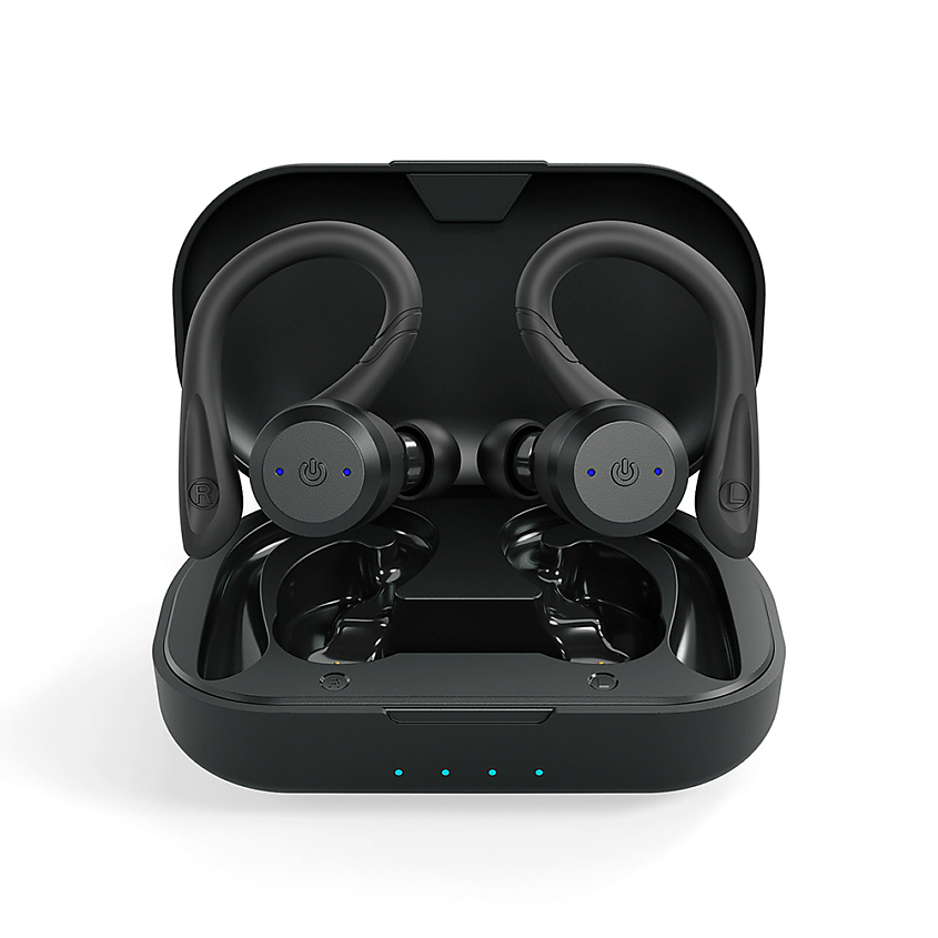 Изображение товара CASEGURU.RU Беспроводные Bluetooth-наушники CGPods Sport с микрофоном, Черный