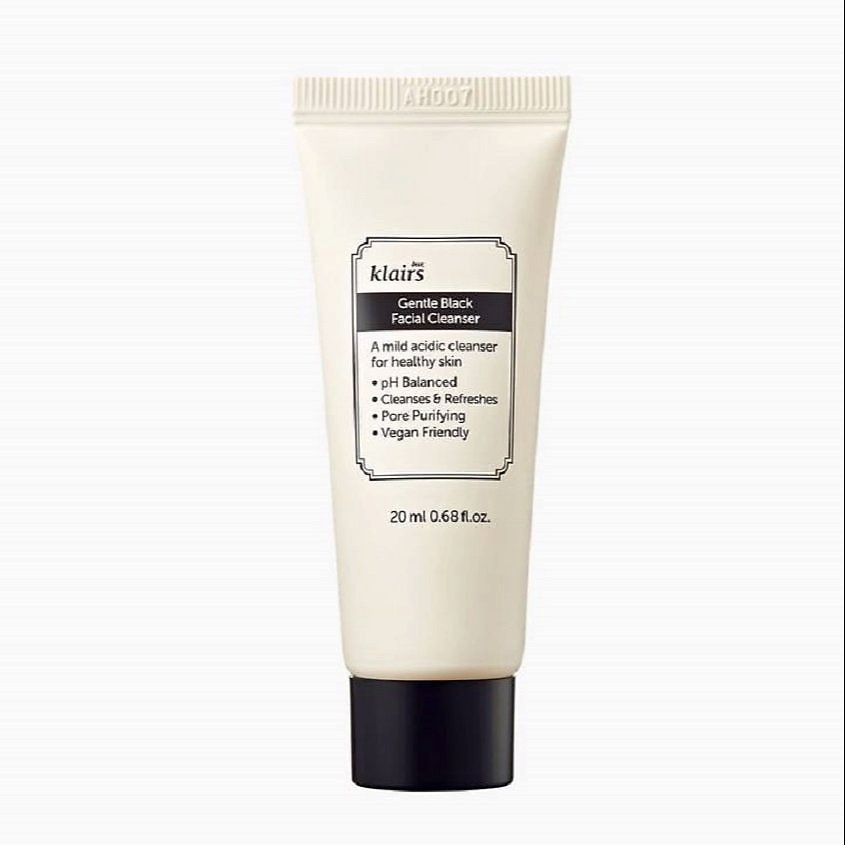 Изображение товара DEAR, KLAIRS Пенка для умывания с кремово-сливочной текстурой Gentle Black Deep Cleansing Foam, 20 мл