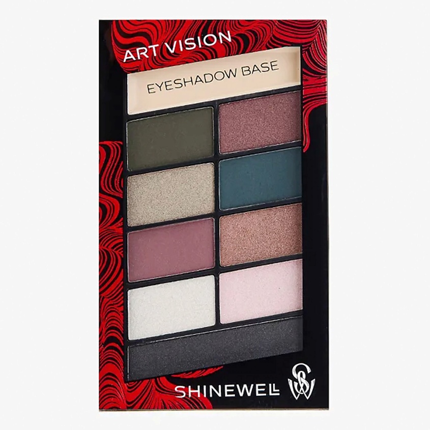 Изображение товара SHINEWELL Палетка теней с основой для макияжа ART VISION, Набор №1