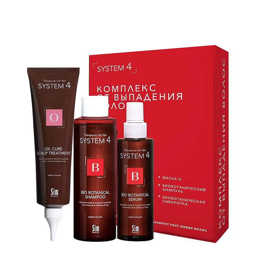 Изображение товара SYSTEM4 Комплекс от выпадения волос СТАНДАРТ, 2х150 мл + 250 мл