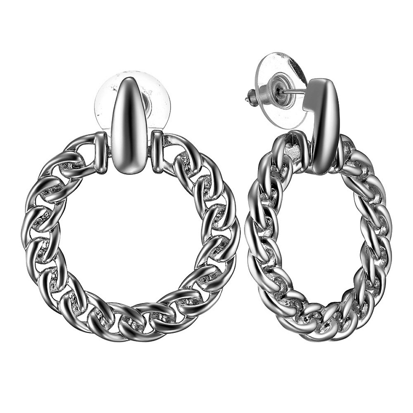 Изображение товара UVI JEWELLERY Серьги с подвесными кольцами, Серебряный