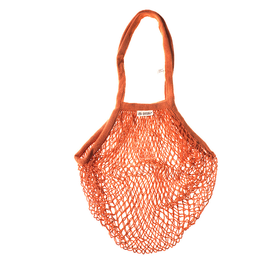 Изображение товара Авоська JUNGLE STORY с удлинённой ручкой из биоразлагаемого хлопка бронзового цвета