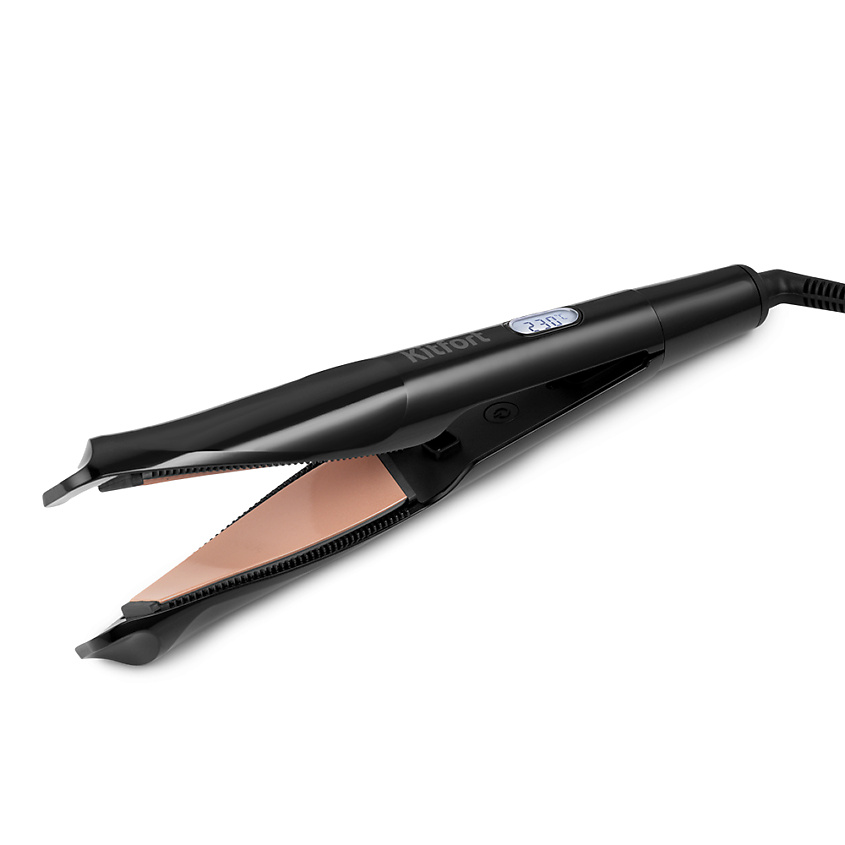 Изображение товара Выпрямитель для волос KITFORT КТ-3225 2 в 1 Черный