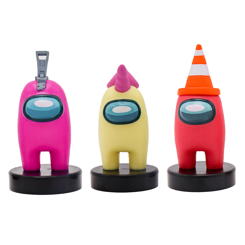 Изображение товара Набор фигурок-штампиков Among Us серия 3 герой единорог 1 штекрип для творчества