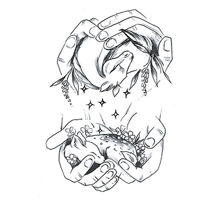 Изображение товара Полисфера Временная переводная татуировка Tattoo PS&KG-025, гипоаллергенная, 10х7 см