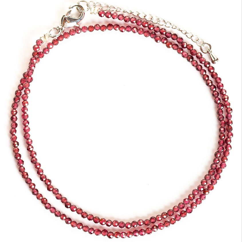 Изображение товара Чокер из натурального граната AGAT-ILONA, 40 см +5 см, подарок для женщины