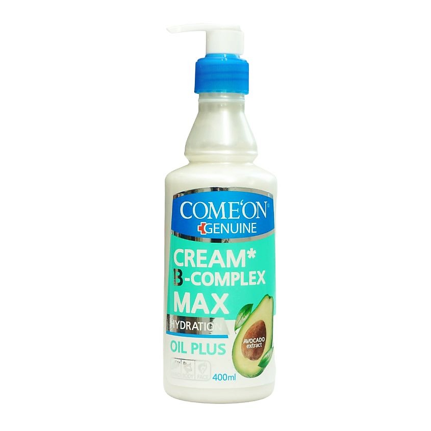Изображение товара COME'ON Крем-комплекс для сухого типа кожи лица, тела и рук с экстрактом авокадо для увлажнения, 400 мл