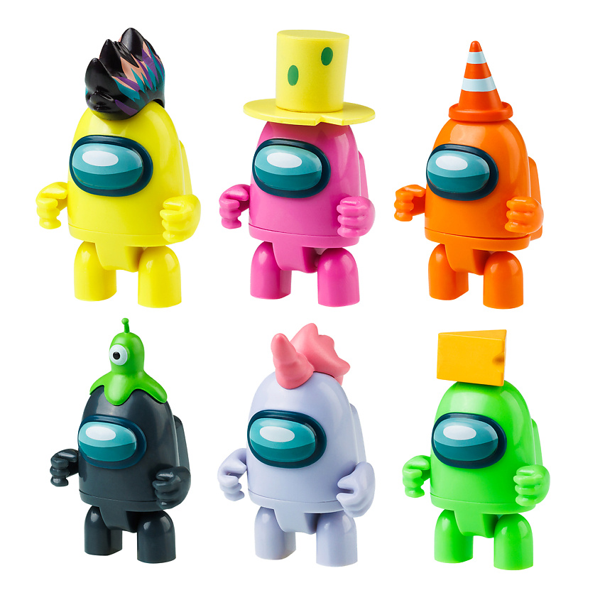 Изображение товара Фигурки Among Us 3 серия с подвижными элементами и аксессуарами в подарочной упаковке