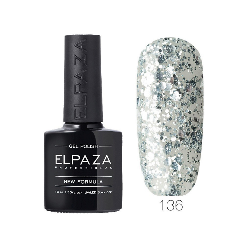 Изображение товара ELPAZA PROFESSIONAL Гель-лак для ногтей 136 10 мл долговечное покрытие