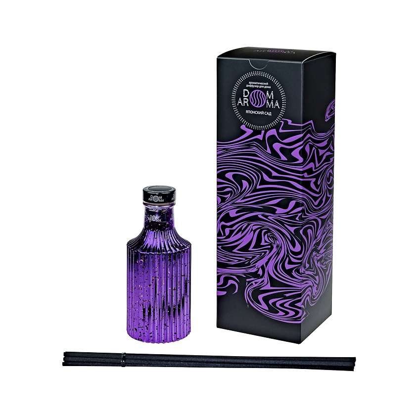 Изображение товара DOM AROMA Ароматический диффузор Японский сад, цвет: Сиреневый, 150 мл