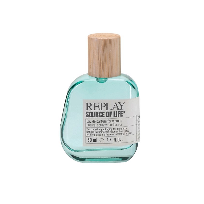Изображение товара REPLAY Source Of Life Eau De Parfum женский парфюм спрей 50 мл свежий цитрусовый аромат