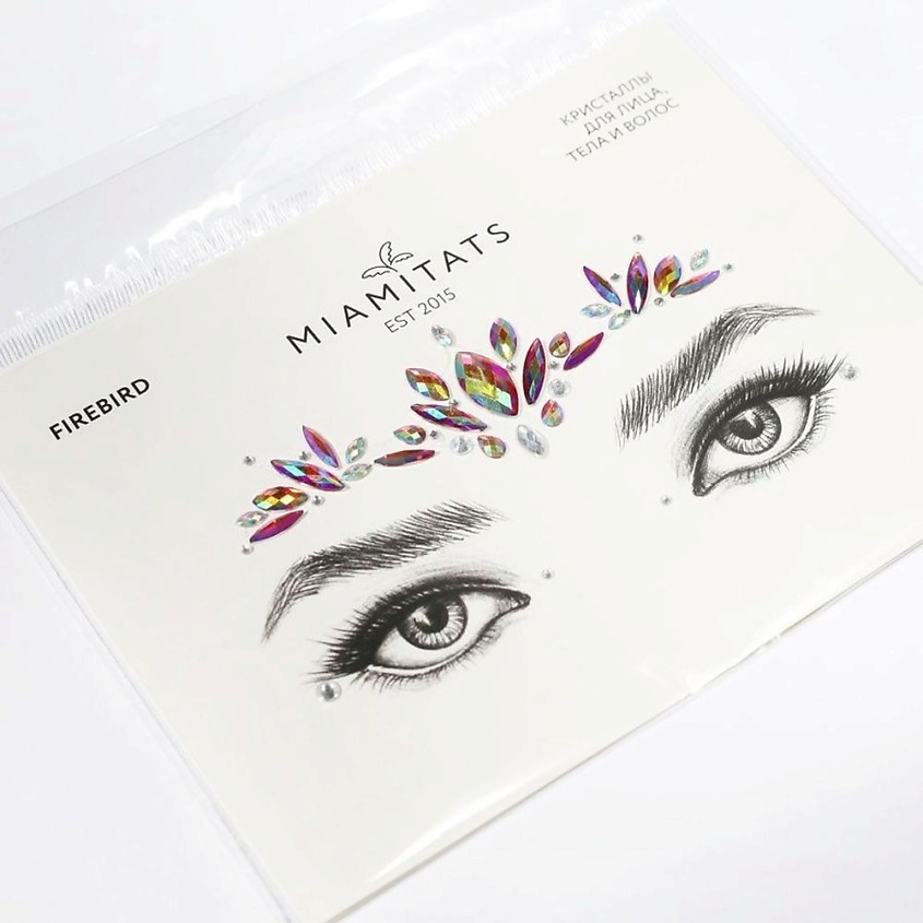 Изображение товара MIAMITATS Кристаллы на клейком слое для лица Firebird (стразы), 1 шт.
