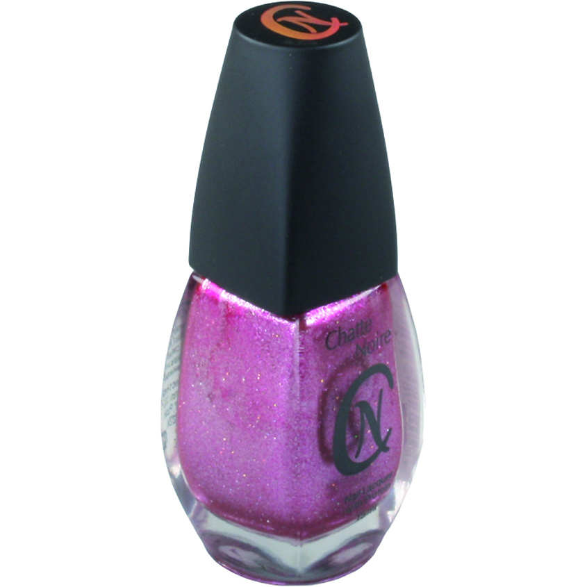 Изображение товара CHATTE NOIRE Лак для ногтей Блестки 2, тон 508 темно-сиреневый с мультиголограф. блестками, 15 цвет