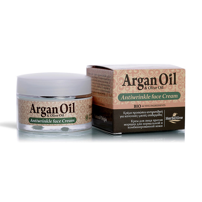 Изображение товара HERBOLIVE Крем для лица от морщин для нормальной и комбинированной кожи лифтинг и упругость, 50 мл