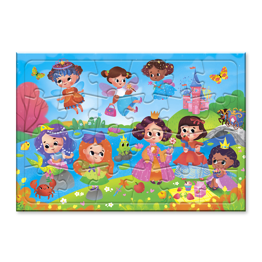 Изображение товара ГЕОДОМ Пазл листовой на подложке "Сказочные феи", 1 шт.