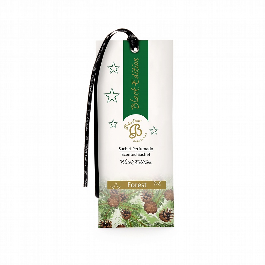 Изображение товара BOLES D'OLOR Саше Лесная история Forest Black Edition 50 г для дома и машины