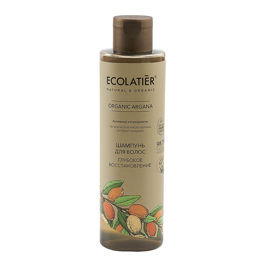 Изображение товара ECOLATIER GREEN Шампунь для волос Глубокое восстановление ORGANIC ARGANA, 250 мл