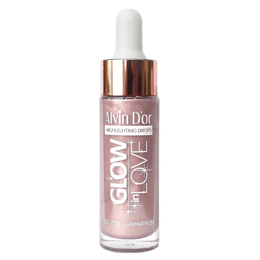 Изображение товара ALVIN D’OR Жидкий хайлайтер GLOW IN LOVE, 03 Розовый