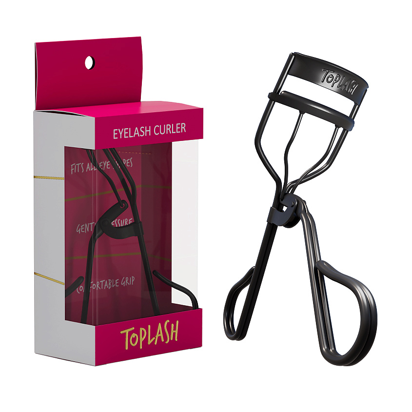 Изображение товара TOPLASH Керлер для завивки ресниц, металл с силиконовой подушечкой, черный матовый