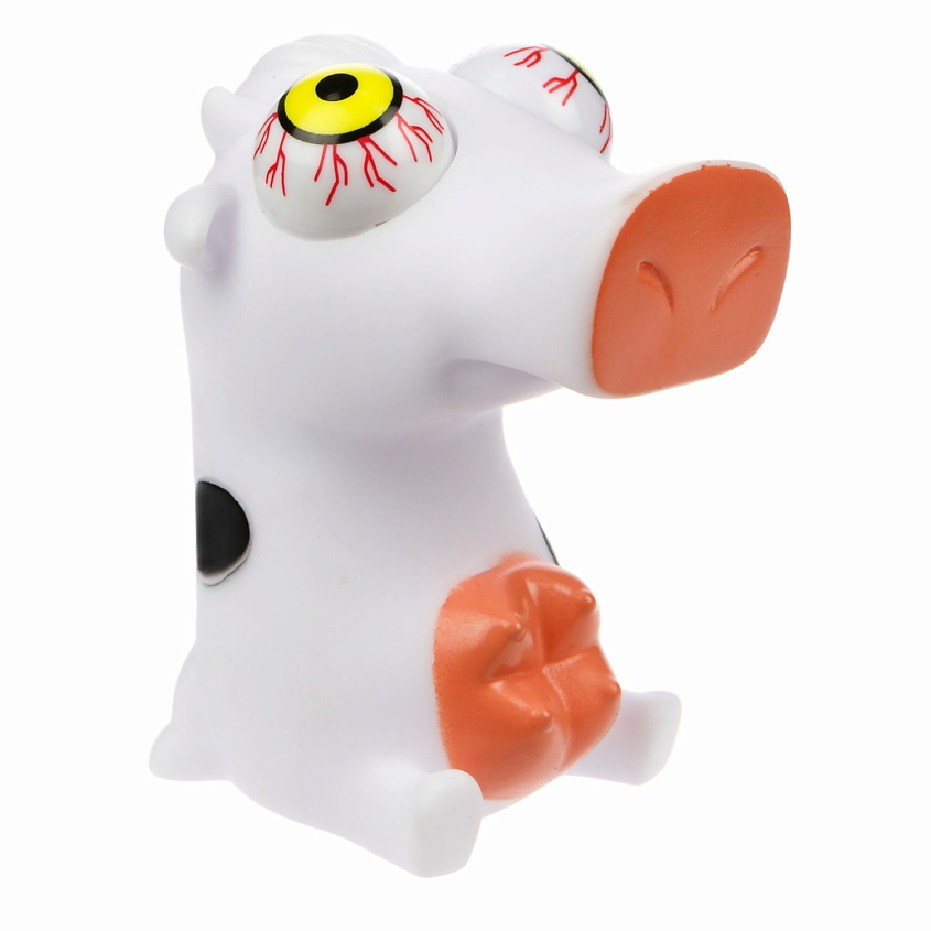 Изображение товара 1TOY Пучеглаз-антистресс Корова Белая игрушка для снятия стресса и развития мотики