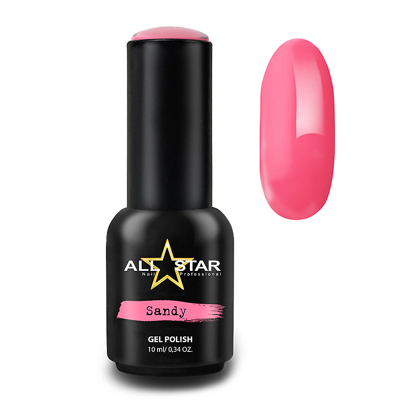Изображение товара ALL STAR PROFESSIONAL Гель-лак Dark Pink 15 мл для ногтей, гиппоаллергенный