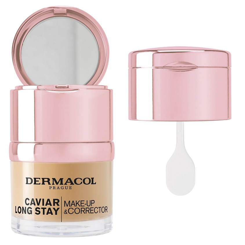 Изображение товара DERMACOL Тональный крем и корректор CAVIAR LONG-STAY MAKE-UP & CORRECTOR, тон 1 (светлый)