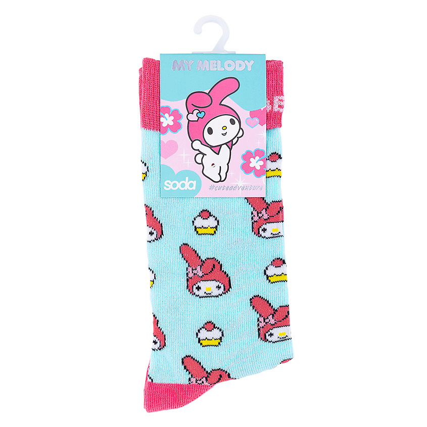 Изображение товара SODA Носки женские розовые MY MELODY #cuteadventure, Размер 37-39