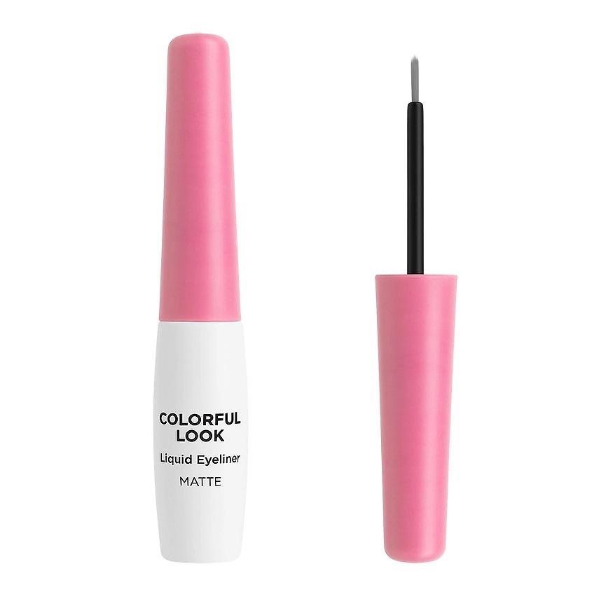 Изображение товара ЛЭТУАЛЬ Жидкая матовая подводка для глаз Colourful Look, розовый, 6.5 мл
