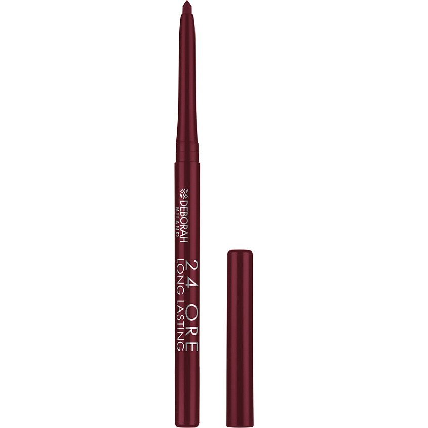 Изображение товара DEBORAH MILANO Карандаш для губ стойкий автоматический 24 Ore Long Lasting Lip Pencil, № 01 Темно-красный, 0,4 г